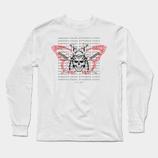 Warrior's Flight: Skull Mask & Butterfly Tee Long Sleeve T-Shirt